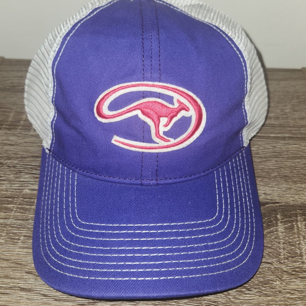 Clinton Anderson Adjustable Hat Cap Australia Purple Pink Kangaroo Women Horse.